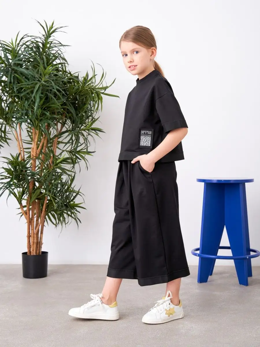 Костюм для девочки черный - 3
